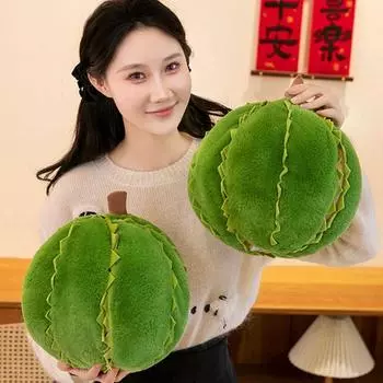 Пушистая съемная плюшевая игрушка дуриан Мягкая отшелушивающая плюшевая кукла дуриан для детей на день рождения Рождество зелёный