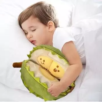 Пушистая съемная плюшевая игрушка дуриан, мягкая отшелушивающая плюшевая кукла дуриан, декор для праздничной вечеринки зелёный