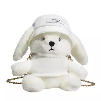 Пушистая сумка для женщин, подарок на день рождения, милая сумка-кукла в виде кролика, высококачественная сумка через плечо с цепочкой