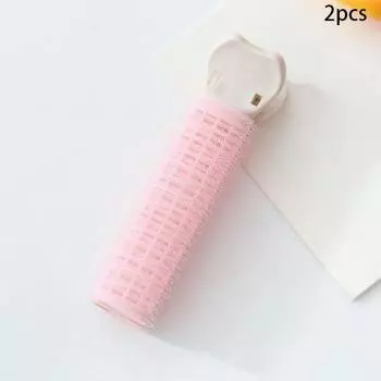 Пушистая заколка для волос с корнями волос, артефакт с высоким черепом, воздушная челка, зажим для женской укладки, зажим для завивки волос на лоб (2 шт.) Pack of 2 розовый