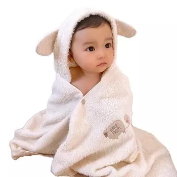 Пушистое банное полотенце с капюшоном, сертифицированный бренд полотенец Imabari [Contex] 54324-006 (коричневый) коричневый