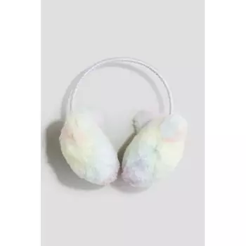 Пушистые наушники HM Light Pink Rainbow Gradation