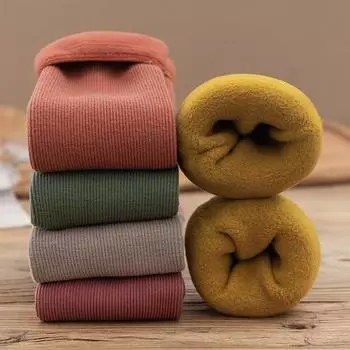 Пушистые носки для женщин Мягкие пушистые носки Уютные носки для сна Носки для сна Зимние мягкие пушистые носки one size чёрный