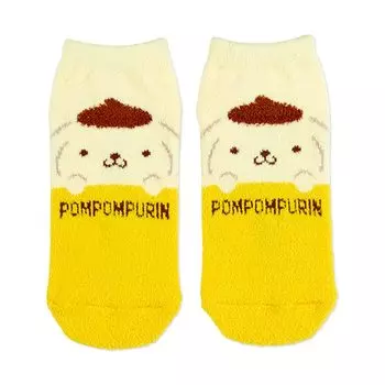 Пушистые носки POMPOMPURIN Размер Характер 350231 Защита от холода Защита от холода Предотвращение простуды [Sanrio] 23-25 см жёлтый