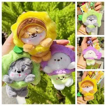 Пушистые плюшевые собачки Брелки Мягкая собачья голова Набор Брелок День рождения Вечеринки Style C