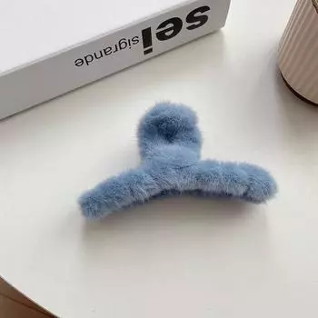 Пушистые плюшевые заколки-крабы из искусственного меха для волос для женщин и девушек, зимний держатель для хвостика, заколки-зажимы для волос, аксессуары для волос, дешево