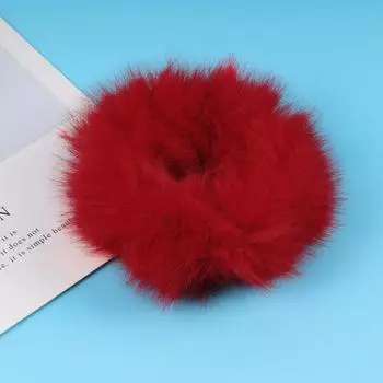 Пушистые резинки для волос из искусственного кроличьего меха, резинка для волос из искусственного меха, веревка для волос, держатель для волос, браслет, кольцо для волос, резинка для волос, держатель для хвостика, резинка для волос