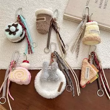 Пушистый брелок для ключей Afternoon Tea, имитация десерта, серия Afternoon Tea, брелоки, ювелирные изделия Style B
