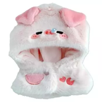 Пушистый костюм животного для 10-сантиметровой мягкой игрушки-поросенка, аксессуар для костюма куклы-отаку, талисман, костюм kpop-куклы [б/у]