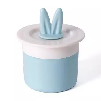 Пушистый кремовый пенный венчик для очищения лица, ручное очищающее средство для лица, портативная симпатичная пенная чашка, шампунь, пенообразователь для ухода за кожей светло-синий