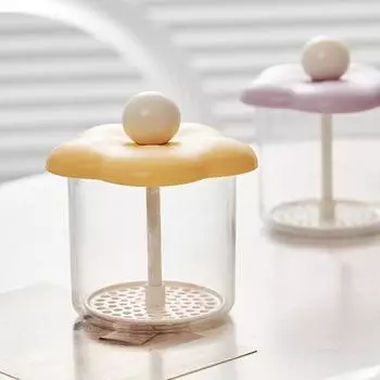 Пушистый кремовый пенный венчик для очищения лица, ручное очищающее средство для лица, портативная симпатичная пенная чашка, шампунь, пенообразователь для ухода за кожей жёлтый