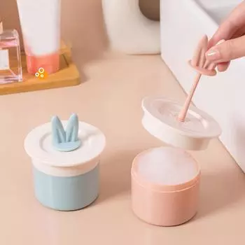 Пушистый кремовый пенный венчик для очищения лица, ручное очищающее средство для лица, портативная симпатичная пенная чашка, шампунь, пенообразователь для ухода за кожей светло-синий