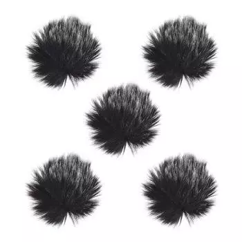 Пушистый уличный микрофон, муфта для ветрового стекла, мини-нагрудный петличный микрофон, ветровое стекло 1 pc