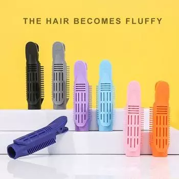 Пушистый зажим для волос, полый термостойкий АБС-пластик, женский противоскользящий зажим для укладки волос «сделай сам» розовый