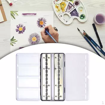 Пустая акварельная палитра DIY лоток с крышкой большая дорожная жестяная металлическая коробка для No Half Pans