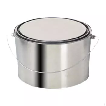 Пустая банка из-под краски, металлическое ведро, железное, многоцелевое, с крышкой, контейнер для ведра 2 L