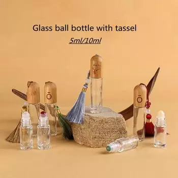 Пустая бутылка Бутылка для эфирного масла Многоразовая бутылка для хранения эссенции Бутылка для шариков Дорожная бутылка 5ML O-label