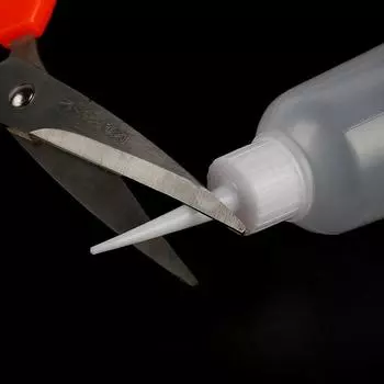 Пустая бутылка для клея с иглой, самодельный аппликатор с точным наконечником, бутылка с наконечником для рта, бутылка для клея, выдавливаемая бутылка