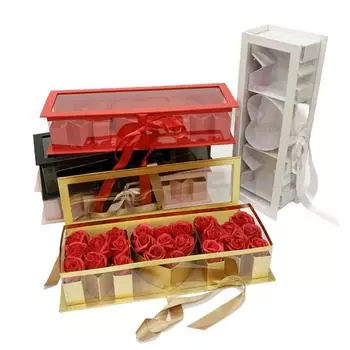 Пустая цветочная коробка в форме буквы «Мама», дизайн прозрачного окна, прямоугольная картонная подарочная коробка, упаковка для клубники, декоративная коробка для мыла «сделай сам» золотистый