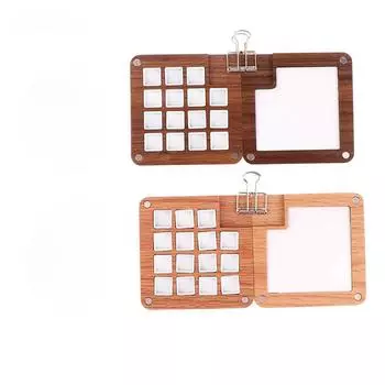 Пустая деревянная акварельная палитра Ins Стиль Путешествия Портативная мини-коробка для акварельных акриловых красок Квадратный лоток Коробка Художественная роспись Принадлежности B