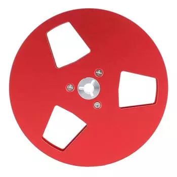 Пустая катушка для ленты 5 дюймов с 3 отверстиями, универсальная открытая пустая приемная катушка из алюминиевого сплава для Studer ReVox красный