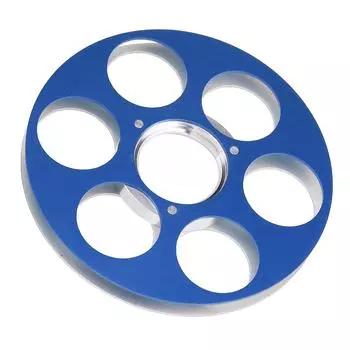 Пустая катушка для звукозаписи с 6 отверстиями из алюминиевого сплава для миниатюрного магнитофона NAGRA, синяя синий
