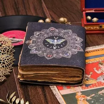 Пустая книга с принтом бабочки, винтажный журнал с застежкой-замком Luna Moths Morpho 7 x 5 in