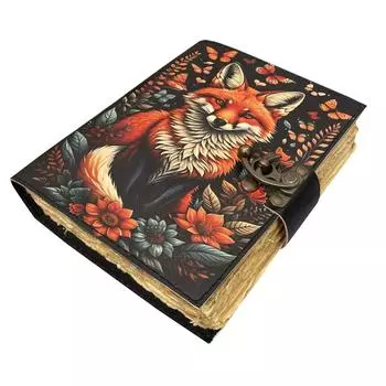 пустая книга заклинаний теней кожаный журнал 7 x 5 in