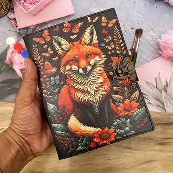 пустая книга заклинаний теней кожаный журнал 7 x 5 in