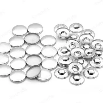 Пустая кнопка для изготовления пуговиц с тканевой обивкой Аксессуары для пуговиц с пустой крышкой #16 ~ #80 ( 9 мм ~ 50 мм ) #16 (9mm) - 100sets