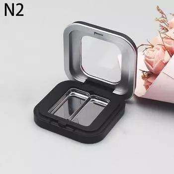 Пустая палетка теней для век, контейнер для хранения косметики для девочек, начинающих мастеров макияжа, переносная коробка для хранения теней для век, косметический контейнер as the picture