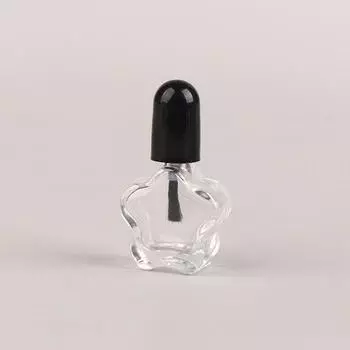 Пустая прозрачная стеклянная бутылка для ногтей с гель-лаком для жидкого искусства, многоразовый контейнер