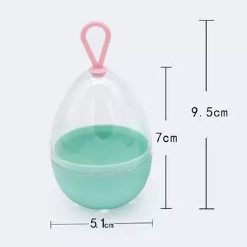 Пустая прозрачная сушилка для пухов, чехол для хранения, портативная подставка для губки, косметика розовый