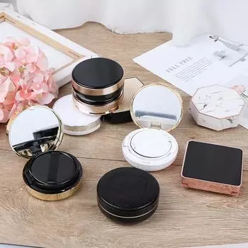 Пустая пуховка на воздушной подушке, 15 мл, контейнер для крема CC, туалетный футляр, губка, зеркало