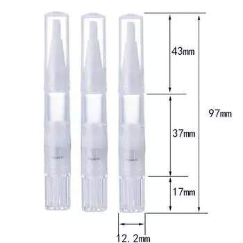 Пустая ручка для масла для ногтей с многоразовыми бутылками для жидкого тонального крема 1,5 мл