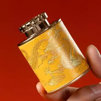 Пустая жестяная банка для чая Dragon Mini, герметичная банка для зеленого и черного чая, переносная дорожная маленькая коробка для упаковки чая, бумажная банка для хранения красный
