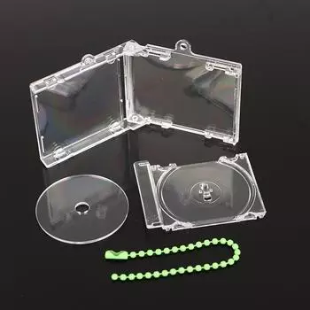 Пустой альбом мини-футляр для компакт-дисков брелок для компакт-дисков брелок для ключей периферийный памятный альбом держатель для ключей для рюкзака своими руками
