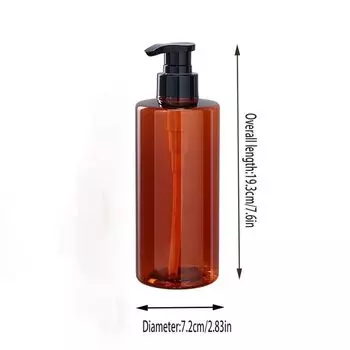 Пустой дозатор для мыла, многоразовая бутылка с помпой, дозатор, коррозионностойкие бутылки для шампуня, ванная комната Orange-500ml