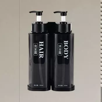 Пустой флакон с насосом, дозатор шампуня, универсальное мыло и кондиционер 3 heads clear