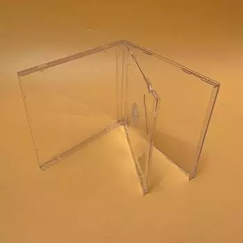 Пустой футляр для компакт-диска, пластиковый молочно-прозрачный футляр для компакт-дисков, емкость для 2 дисков