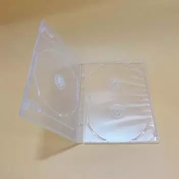 Пустой футляр для компакт-диска, пластиковый молочно-прозрачный футляр для компакт-дисков, емкость для 3 дисков