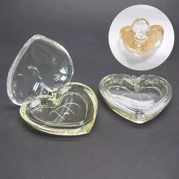 Пустой футляр для теней в форме сердца Love Heart, футляр для помады, палитра пигментов, многоразовые румяна, хайлайтер, контуринг, дозатор для макияжа B