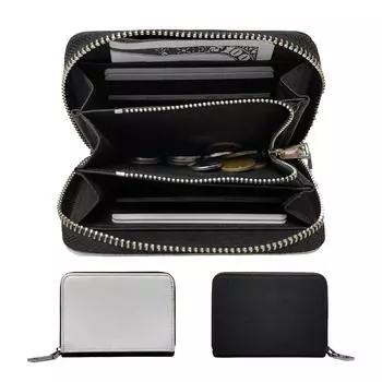 Пустой сублимационный кошелек для монет для термопереноса белый/чёрный