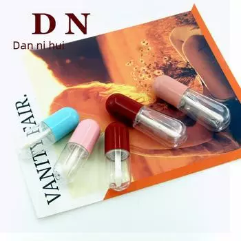 Пустой тюбик для блеска для губ в форме капсулы — с возможностью персонализации логотипом Small capsule; 4ml