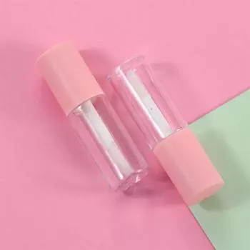 Пустой тюбик Косметические контейнеры Многоразовые флаконы Образцы флаконов Блеск для губ своими руками Тюбики для блеска для губ розовый