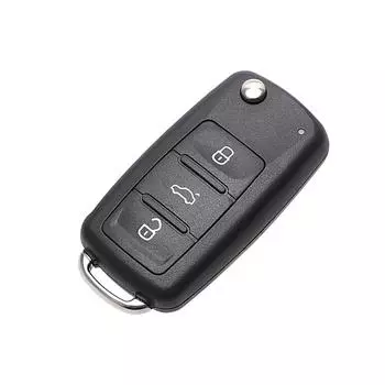 Пустые ключи от автомобиля для Beetle/Caddy/Eos/Golf/Jetta/Polo/Scirocco/Tiguan/Touran/UP для VW Car Key Shell Remote Flip 3 Buttons чёрный