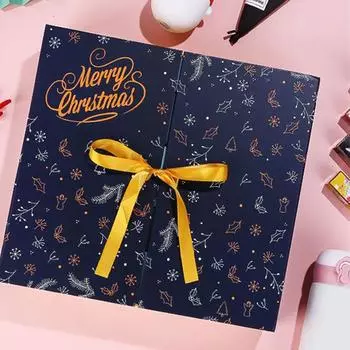 Пустые коробки для календаря Адвента, самодельные коробки для заполнения с 24 ящиками для праздника As Shown золотой