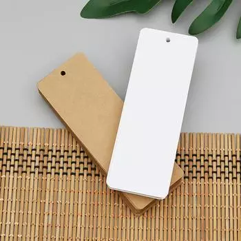 Пустые мини-бумажные закладки, портативные книжные зажимы, бирки для студентов, товары для самостоятельного изготовления, школьные канцелярские принадлежности, блокнот