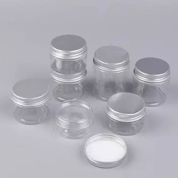 Пустые пластиковые баночки для косметики, прозрачные флаконы для образцов, контейнеры для теней для век, крема, бальзама для губ 50ML