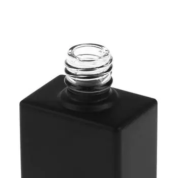 Пустые стеклянные бутылки для лака для ногтей на 15 мл, кисть и крышка круглой формы, многоразовые